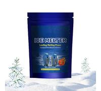 De Icing Salt Alternative - Compact 100g Snow Melting Compound, Non Corrosive Protector for Effective Ice Clearing | Garden Road Sidewalk Community Areas Steps Walkways Cold Weather Use
