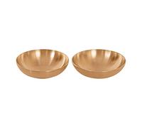 De Kulture Handmade Ayurveda Pure Kansa Bronze Nut Bowl for Dessert Ice Cream Snacks, Ideal for Serving & Dining Table Decoration, 3.5 x 1 (DH) Inches, Set of 2, 100 ML