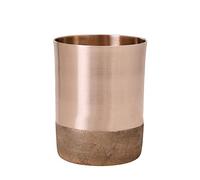 De Kulture Handmade Large Bronze Kansa Large Glass Ayurvedic Cup Tumbler for Milk Water Cocktails Lassi Chaas Medical Liquid, Ideal for Dining Table Decoration 3x4 (DH) Inches, 400ML