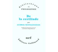 De la certitude (Bibliothèque de Philosophie)