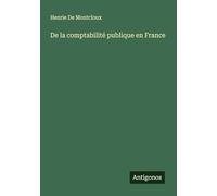 De la comptabilité publique en France