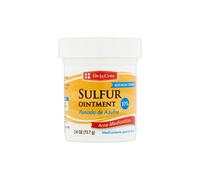 De La Cruz 10% Sulfur Ointment Acne Medication, Allergy-Tested, No Preservatives, Fragrances or Dyes, 2.6 oz