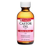 De La Cruz Pure Castor Oil, Expeller-Pressed, Non-GMO, USP Grade, Bottled in USA 2 FL. OZ.