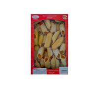 De la Neamu Traditional Handmade Apricot Jam Crescent Rolls, Romanian Pastry Dessert, Powdered Sugar Dusted, 700g