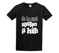 De La Soul Stakes is High Hip Hop Rap Sb O-Neck 100% Cotton Short Sleeve Unisex T-Shirt XXL Black