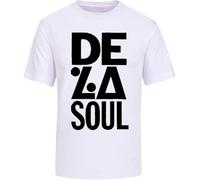 De La Soul T-Shirt Native Tongues Tribe Called Quest Golden Era Hip Hop NYC Tee Mens Unisex Tee White(Large)