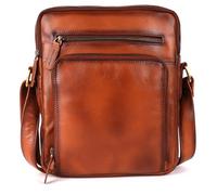 DE LAMASSU Elias Shoulder Bag Crossbody Unisex - Genuine Leather - 28 x 24 x 8 cm - Lightweight (700 g) - Gift Box - Business & Everyday - for Men and Women - Model BE-SB-13, light brown, 28 × 24 × 8