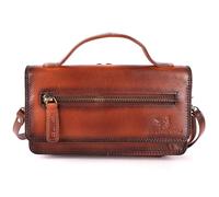 DE LAMASSU Marina Women's Genuine Leather Crossbody Bag - Wallet with RFID, 14 Card Slots, Mobile Phone Pocket, Shoulder Strap, Gift Box - 21 × 12 cm, light brown, 21 × 12 × 6 cm