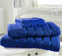 De Lavish 100% Combed Cotton Hand Towel 500gsm For Bathroom Kitchen Spa Gym Shower Daily Use Home Collection Soft Absorbent, Royal Blue
