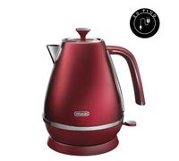 De’Longhi De'Longhi Distinta Flair 1.7L Electric Kettle Matte Metallic Red Finish EU Plug - Red - Stainless Steel - 1