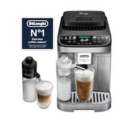 De’Longhi Magnifica Duo - Perfetto Automatic Coffee Machine with LatteCrema Automatic Milk Frothing, 20 Hot & Cold Drinks, Colour Icon Display, Silver brushed (ECAM332.80.SXB)
