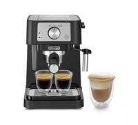 De’Longhi Stilosa Espresso Coffee Machine, 15 Bar, Milk Frother Steam Wand, Compact, Black, EC260.BK