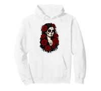 De Los Muertos La Catrina Day of the Dead Women Sugar Skull Pullover Hoodie