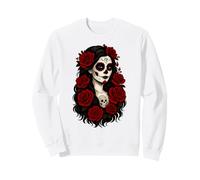De Los Muertos La Catrina Day of the Dead Women Sugar Skull Sweatshirt