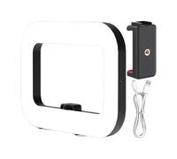 De Luz Móvil - Lámpara De Relleno Con Estabilizador De Mano Cámara | Luz LED Portátil De Alto Brillo Selfies, Lámpara Cuadrada para Teléfono Móvil Con Función Antivibración para Grabación