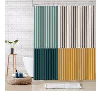 De-Mediocre Boho Shower Curtain Modern Line Minimalism Shower Curtain Sets Mid Centry Bath Curtain Waterproof Fabric for Bathroom, 72x72inch