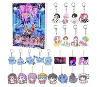 De-mon H-Hunters Advent Calendar 2025, 24 Days of Surprises Countdown Calendars with 24 Keyring Toys Gifts, K-POP Acrylic Xmas Ornaments, Christmas Decorations for Kids Adults Teens (#A)