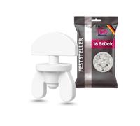 De-Plastik Curtain Locks Pack of 16 White High Quality Shatterproof Plastic Suitable for Inner Rail Curtain Stopper Prevents Slipping Out Intermediate Stoppers & End Plugs