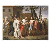 De Ribera Cincinnatus Abandons Pflug Gemälde Kunstdruck Leinwand Premium Wanddekoration Poster Wandbild