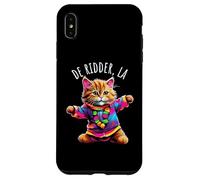 De Ridder LA USA Fun Cute Colorful Dancing Cat Design Case for iPhone XS Max