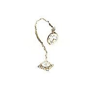 De Santis Pocket Watch Holder in 925 Silver with UV Screw Decoration. Height 14 cm. Weight 32 cm