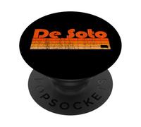 De Soto, Kansas Retro 80s Style PopSockets Adhesive PopGrip