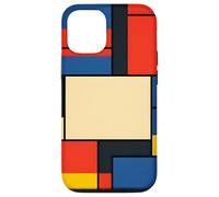De Stijl Geometric Grid Abstract Modern Layout Case for iPhone 12/12 Pro