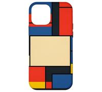 De Stijl Geometric Grid Abstract Modern Layout Case for iPhone 12 mini