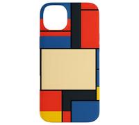 De Stijl Geometric Grid Abstract Modern Layout Case for iPhone 14 Plus