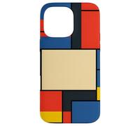 De Stijl Geometric Grid Abstract Modern Layout Case for iPhone 14 Pro Max