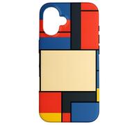 De Stijl Geometric Grid Abstract Modern Layout Case for iPhone 16