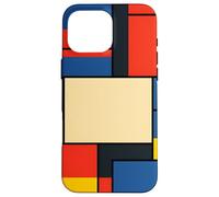 De Stijl Geometric Grid Abstract Modern Layout Case for iPhone 16 Pro Max