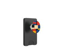 De Stijl Geometric Grid Abstract Modern Layout PopSockets PopWallet for MagSafe