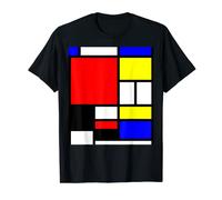 De Stijl Style Mosaic - Rectangles Squares Colored 2 T-Shirt T-Shirt