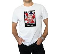 De-Stroy Keir Starmer Wanted Liar Political Satire T-Shirt, Crimes Against Britain Graphic Tee, Union Jack Design (UK, Alpha, XXL, Regular, Regular, White)