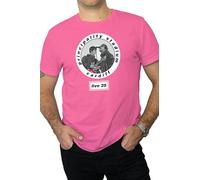 De-Stroy Oasis T-Shirt - Live 25 Cardiff Principality Stadium Merchandise, Liam & Noel t-Shirt, Oasis Tour t-Shirt, 10 colourways Available. (UK, Alpha, L, Regular, Regular, Pink/White)