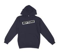 De-Stroy Reytons Black Premium Cotton Hoodie with Zipped Pockets, Classic Pullover Sweatshirt (UK, Alpha, XXL, Regular, Regular, Navy)