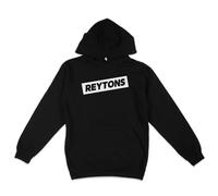 De-Stroy Reytons Black Premium Cotton Hoodie with Zipped Pockets, Classic Pullover Sweatshirt (UK, Alpha, L, Regular, Regular, Black)