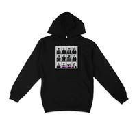 De-Stroy Royston Club Fan Art Graphic Hoodie, Black and White, Premium Cotton Blend Pullover Sweatshirt with Band Photo Print