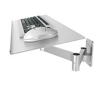de teclado de aluminio - Soporte telescóo para teclado montado en la pared con Plataforma de ratón diseño de ahorro de espacio para escritorios - Soporte de Metal para nización