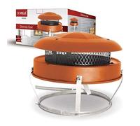 De Vielle Bird guard cowl Anti down draught Terracotta colour, strap fix