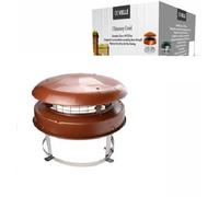 De Vielle DEF762076 Chimney Cowl, Terracotta, Diameter 32cm x Height 15.5cm