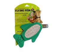 De' Vora Scratch Square Feline Flying Fish Hanging Cat Scratcher Toy- Scratch, Play & File- for Scratching Post- A Catnip Toys