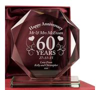 De Walden 60th Diamond Wedding Anniversary Personalised Engraved Couple Gift Idea 60 Years Marriage Gifts