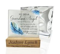 De Walden Boy's Christening Baptism Naming Day Guardian Angel Engraved Plaque
