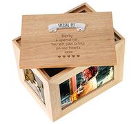 De Walden Cat Memorial Gift Engraved Large Oak Photo Frame Special Pet Box
