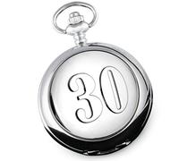 De Walden Engraved 30th Wedding Anniversary Pocket Watch 30 Case Wood Box MP