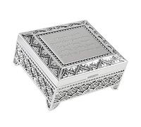 De Walden Girl's 100th Birthday Gift Personalised Engraved Silver Plated Trinket Jewellery Box For a Girl