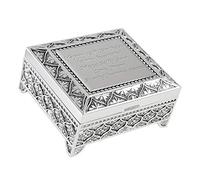 De Walden Girl's 12th Birthday Gift Personalised Engraved Silver Plated Trinket Jewellery Box Idea for 12 Twelfth