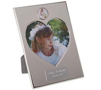 De Walden Girl's 1st Holy Communion Gift Engraved Silver Plated Picture Frame, 1st Communion Gift for a Girl